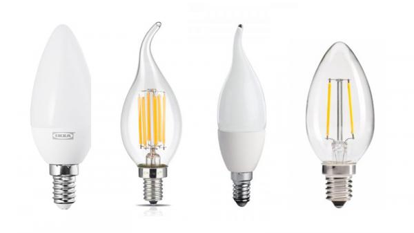 انواع برند های لامپ شمعی کم مصرف در بازار